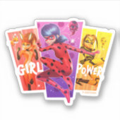 Miraculous Girls | Meiskrachtenergie Sticker (Voorkant)