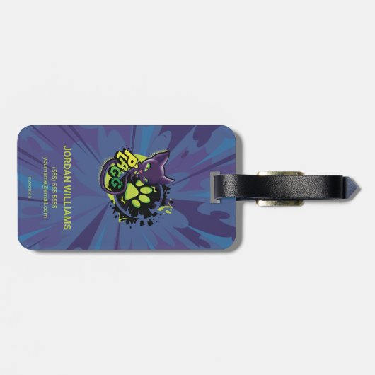 Miraculous Kwami Plagg Bagagelabel (Achterkant horizontaal)