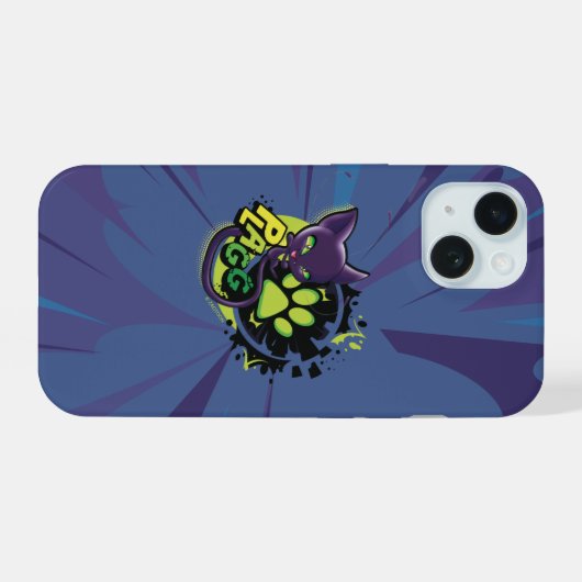 Miraculous Kwami Plagg iPhone 15 Case (Achterkant horizontaal)