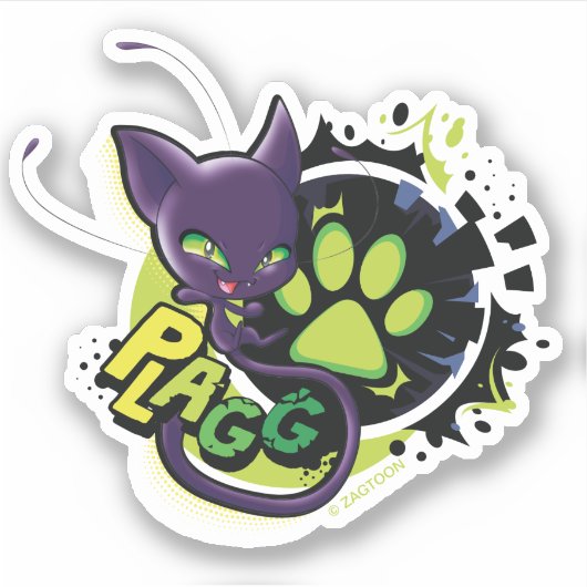 Miraculous Kwami Plagg Sticker (Voorkant)