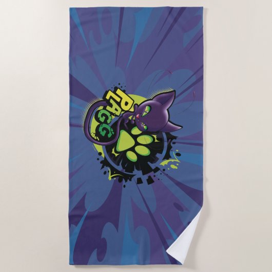 Miraculous Kwami Plagg Strandlaken (Voorkant)