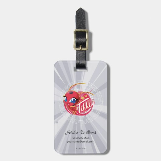 Miraculous Kwami Tikki Bagagelabel (Voorkant verticaal)