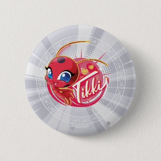 Miraculous Kwami Tikki Ronde Button 5,7 Cm (Voorkant)
