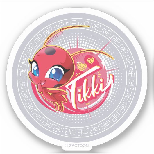 Miraculous Kwami Tikki Sticker (Voorkant)