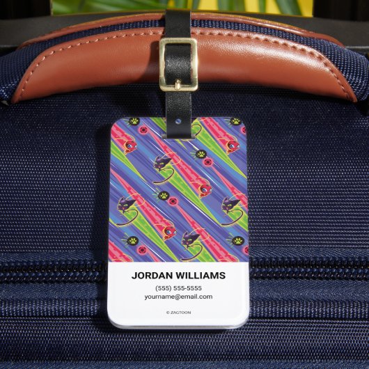 Miraculous Kwamis Tikki & Plagg Pattern Bagagelabel (Voorkant Insitu 2)