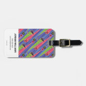 Miraculous Kwamis Tikki & Plagg Pattern Bagagelabel (Voorkant horizontaal)