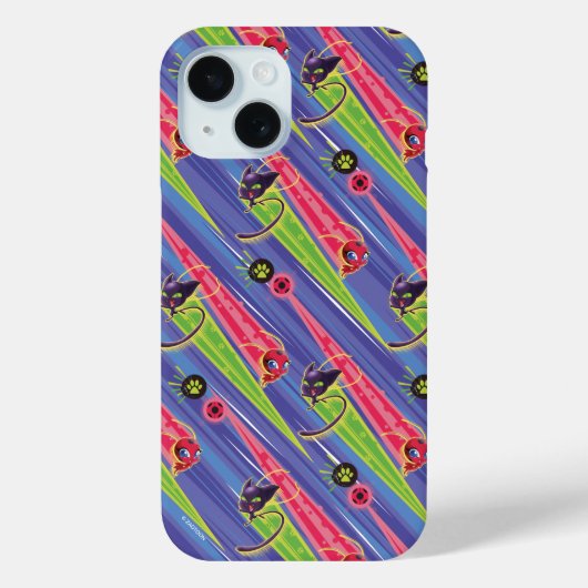 Miraculous Kwamis Tikki & Plagg Pattern Case-Mate iPhone Case (Achterkant)