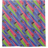 Miraculous Kwamis Tikki & Plagg Pattern Douchegordijn (Voorkant)