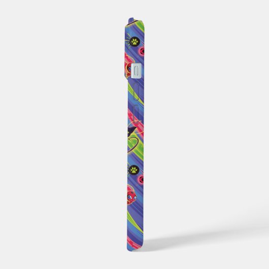 Miraculous Kwamis Tikki & Plagg Pattern iPhone 15 Case (Linkerkant)