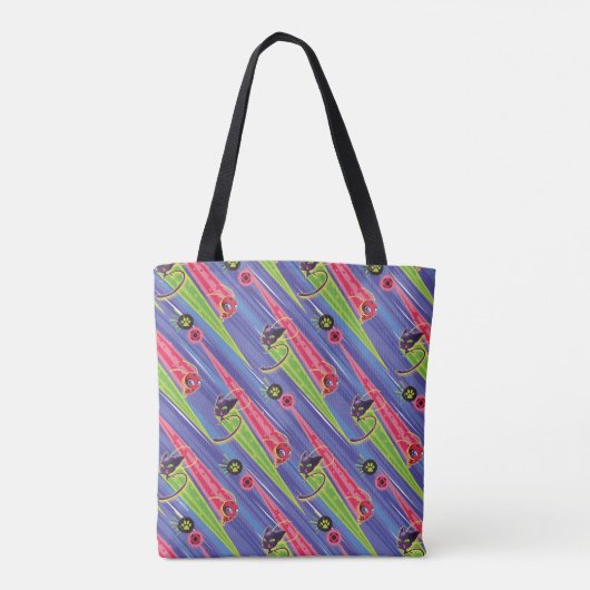 Miraculous Kwamis Tikki & Plagg Pattern Tote Bag (Achterkant)