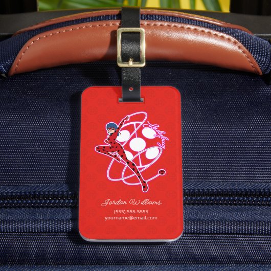 Miraculous Ladybug Badge Bagagelabel (Voorkant Insitu 2)