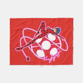 Miraculous Ladybug Badge Fleece Deken (Voorkant (Horizontaal))