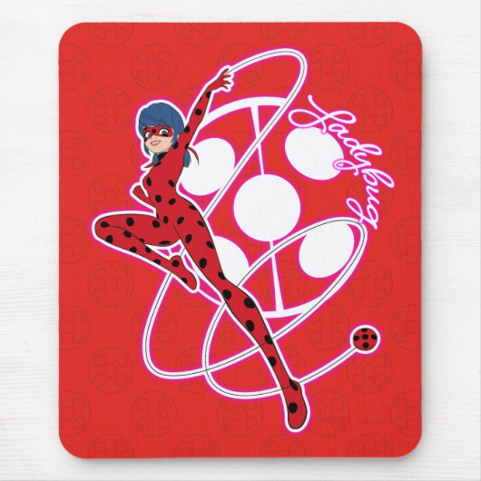 Miraculous Ladybug Badge Muismat (Voorkant)
