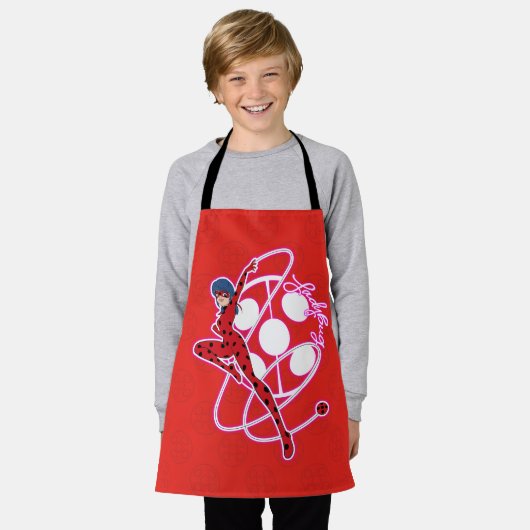 Miraculous Ladybug Badge Schort (Gedragen)