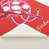 Miraculous Ladybug Badge Sherpa Deken (3/4)