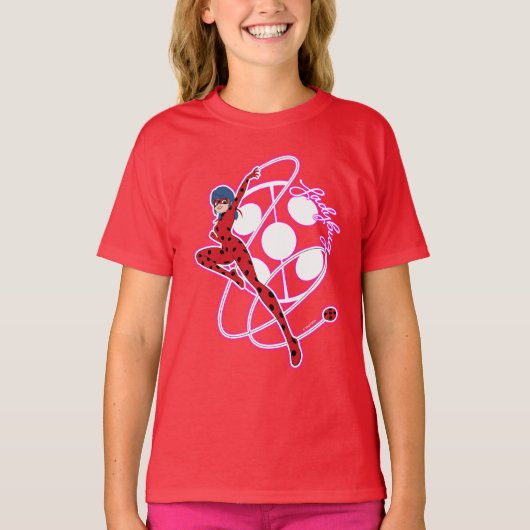 Miraculous Ladybug Badge T-shirt (Voorkant)