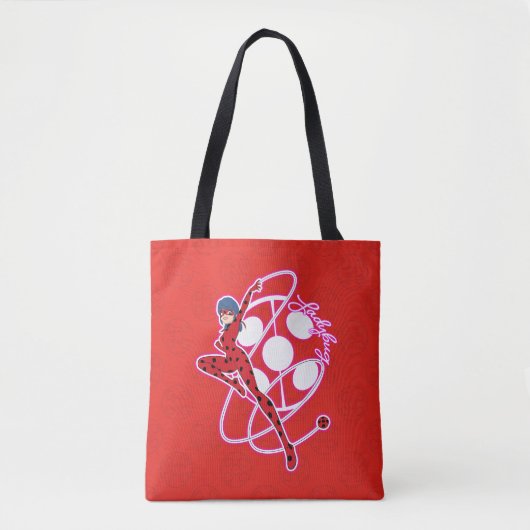 Miraculous Ladybug Badge Tote Bag (Voorkant)