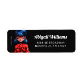 Miraculous Ladybug Birthday Etiket (Voorkant)