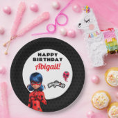 Miraculous Ladybug Birthday Papieren Bordje (Feest)