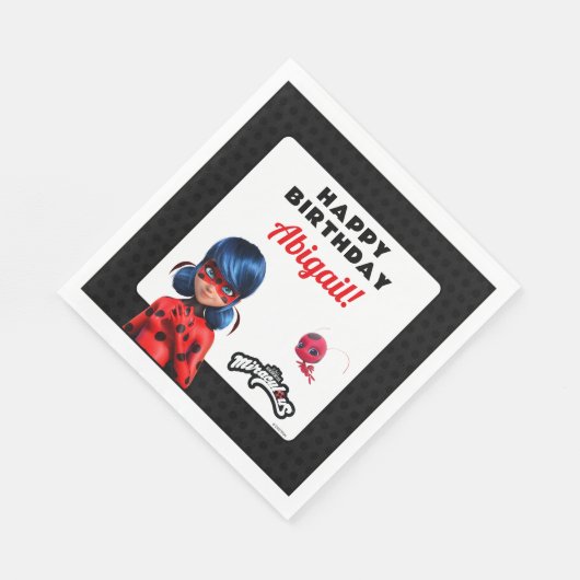 Miraculous Ladybug Birthday Servet (Hoek)
