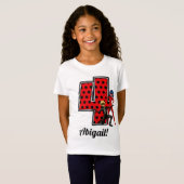 Miraculous Ladybug & Cat Noir 4th Birthday T-shirt (Voorkant volledig)