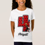 Miraculous Ladybug & Cat Noir 4th Birthday T-shirt<br><div class="desc">Viel de verjaardag van je kind met dit geweldige shirt met Ladybug uit Miraculous! Personaliseer u door de naam van uw kind toe te voegen!</div>