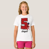 Miraculous Ladybug & Cat Noir 5th Birthday T-shirt (Voorkant volledig)