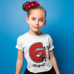 Miraculous Ladybug & Cat Noir 6th Birthday T-shirt<br><div class="desc">Viel de verjaardag van je kind met dit geweldige shirt met Ladybug uit Miraculous! Personaliseer u door de naam van uw kind toe te voegen!</div>