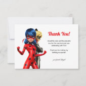Miraculous Ladybug & Cat Noir Birthday Bedankt (Voorkant)