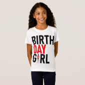 Miraculous Ladybug & Cat Noir Birthday Girl T-shirt (Voorkant volledig)