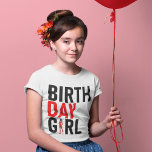 Miraculous Ladybug & Cat Noir Birthday Girl T-shirt<br><div class="desc">Viel de verjaardag van je kind met dit geweldige shirt met Ladybug uit Miraculous!</div>