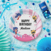 Miraculous Ladybug & Cat Noir Birthday Papieren Bordje (Feest)
