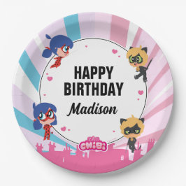 Miraculous Ladybug & Cat Noir Birthday Papieren Bordje