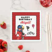 Miraculous Ladybug & Cat Noir Birthday Servet (Insitu)