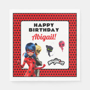 Miraculous Ladybug & Cat Noir Birthday Servet