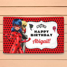 Miraculous Ladybug & Cat Noir Birthday Spandoek