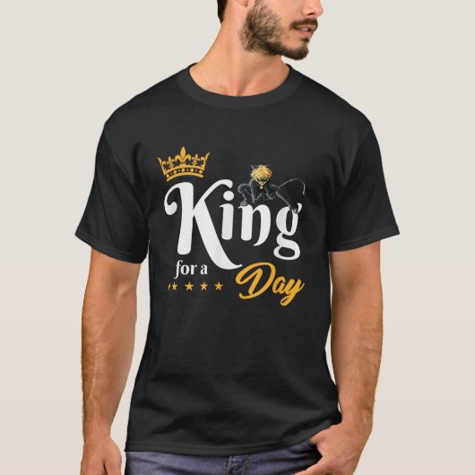 Miraculous Ladybug Kings Day Cat Noir King voor ee T-shirt (Voorkant)