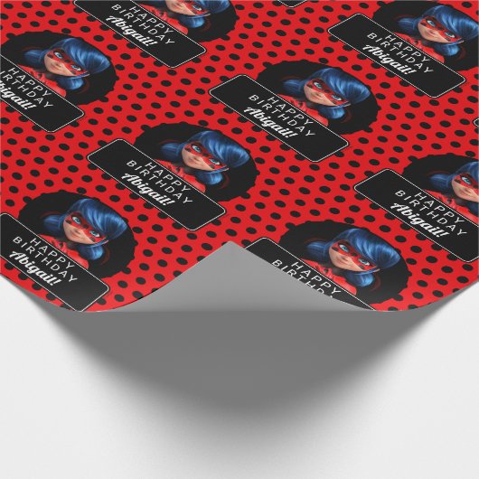 Miraculous Ladybug Meisje Verjaardag Cadeaupapier (Hoek)
