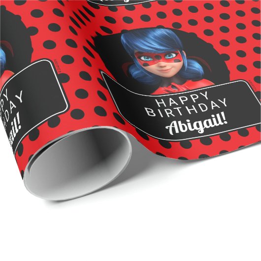 Miraculous Ladybug Meisje Verjaardag Cadeaupapier (Rol Hoek)