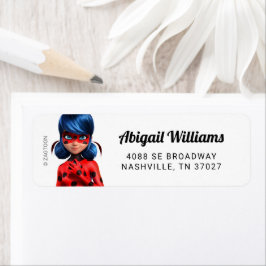Miraculous Ladybug Meisje Verjaardag Etiket
