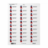 Miraculous Ladybug Meisje Verjaardag Etiket (Full Sheet)