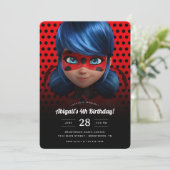 Miraculous Ladybug Meisje Verjaardag Kaart (Staand voorkant)