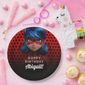 Miraculous Ladybug Meisje Verjaardag Papieren Bordje (Feest)