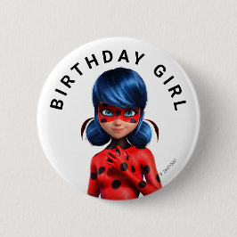 Miraculous Ladybug Meisje Verjaardag Ronde Button 5,7 Cm