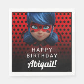 Miraculous Ladybug Meisje Verjaardag Servet (Voorkant)