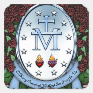 Miraculous Medal 2 Vierkante Sticker