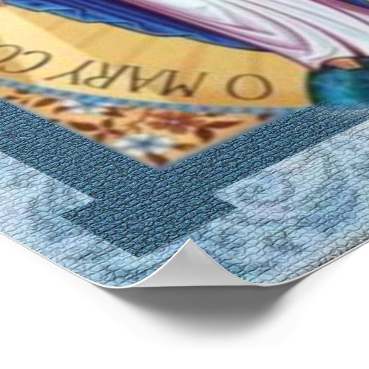 Miraculous Medal Devotional Afbeelding. Poster (Hoek)