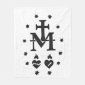 Miraculous Medal Fleece Deken (Voorkant)