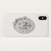 Miraculous Medal Floral Case-Mate iPhone Case (Achterkant (horizontaal))