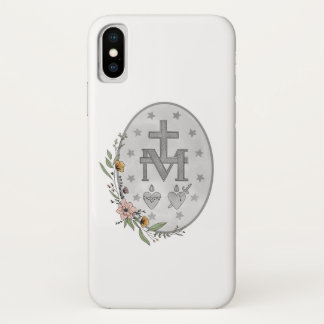 Miraculous Medal Floral  Case-Mate iPhone Case